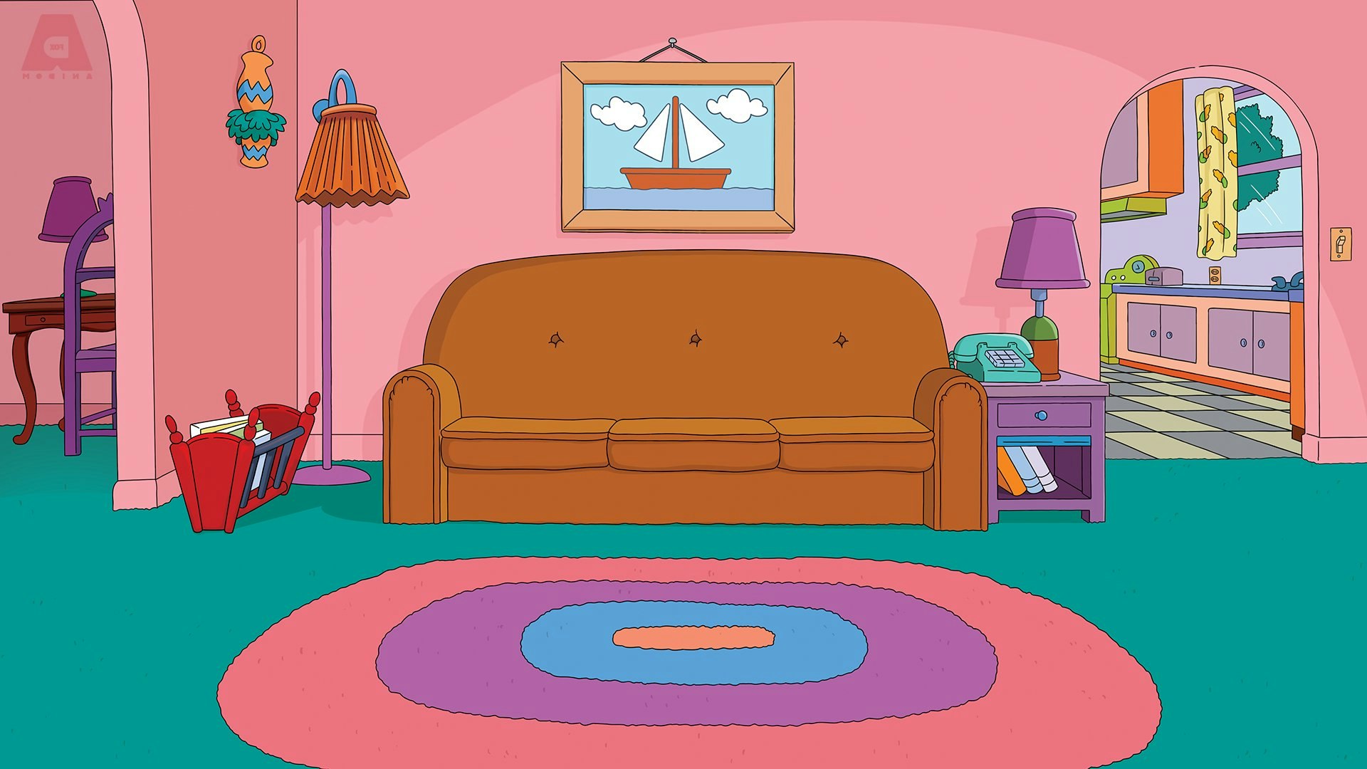 Simpsons Couch Virtual Backgrounds | Images and Photos finder